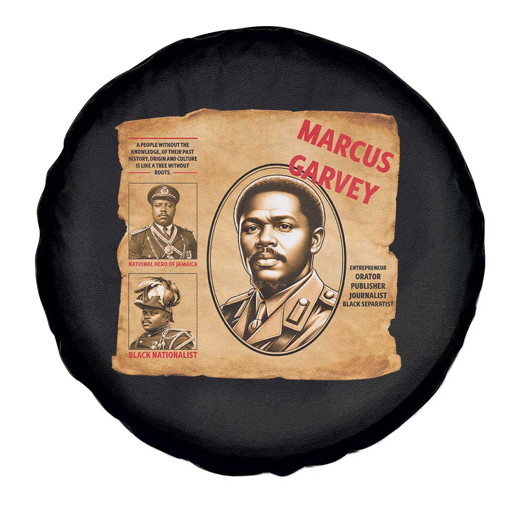 Marcus Garvey Spare Tire Cover First National Hero Of Jamaica Legacy TS12 Print Your Wear