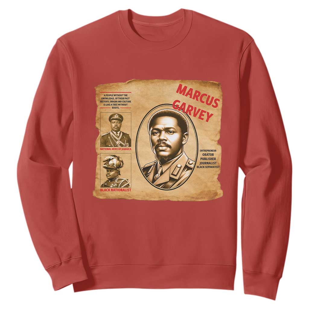 Marcus Garvey Sweatshirt First National Hero Of Jamaica Legacy TS12 Red Print Your Wear