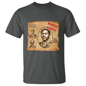Marcus Garvey T Shirt First National Hero Of Jamaica Legacy TS12 Dark Heather Print Your Wear