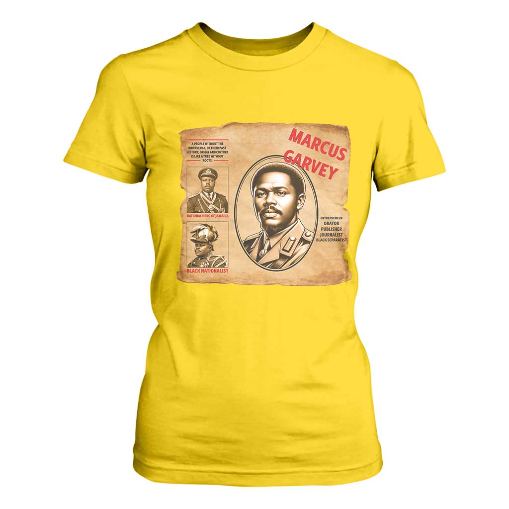 Marcus Garvey T Shirt For Women First National Hero Of Jamaica Legacy TS12 Daisy Print Your Wear