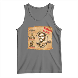 Marcus Garvey Tank Top First National Hero Of Jamaica Legacy TS12 Black Heather Print Your Wear