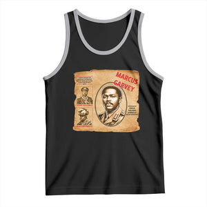 Marcus Garvey Tank Top First National Hero Of Jamaica Legacy TS12 Black Athletic Heather Print Your Wear