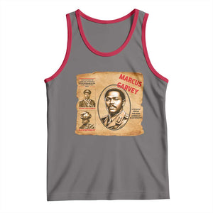Marcus Garvey Tank Top First National Hero Of Jamaica Legacy TS12 Deep Heather Red Print Your Wear