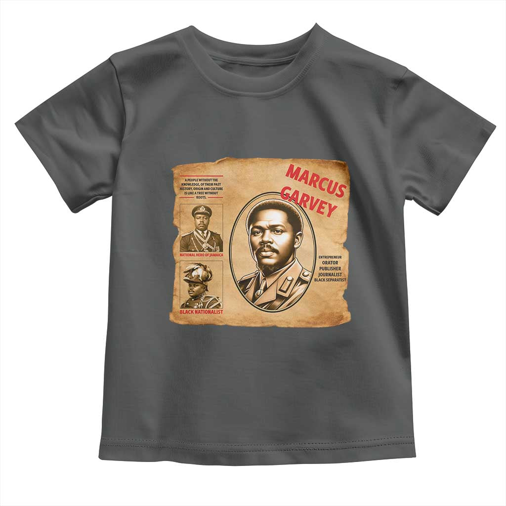 Marcus Garvey Toddler T Shirt First National Hero Of Jamaica Legacy TS12 Dark Heather Print Your Wear