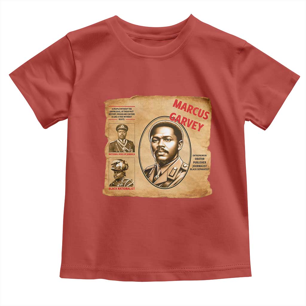 Marcus Garvey Toddler T Shirt First National Hero Of Jamaica Legacy TS12 Red Print Your Wear