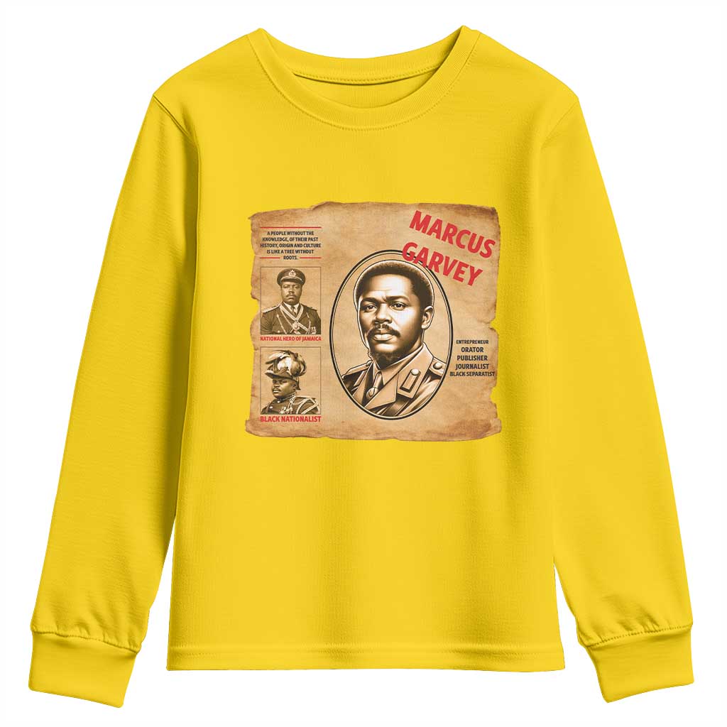 Marcus Garvey Youth Sweatshirt First National Hero Of Jamaica Legacy TS12 Daisy Print Your Wear