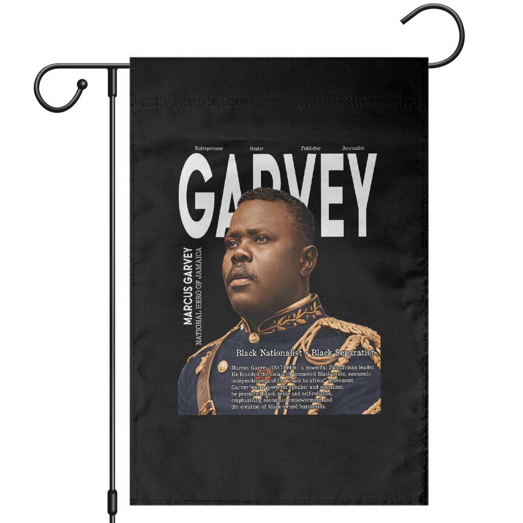 Vintage Black History Hero Marcus Garvey Garden Flag Black Pride TS12 Black Print Your Wear