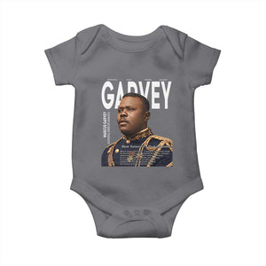 Vintage Black History Hero Marcus Garvey Baby Onesie Black Pride TS12 Charcoal Print Your Wear