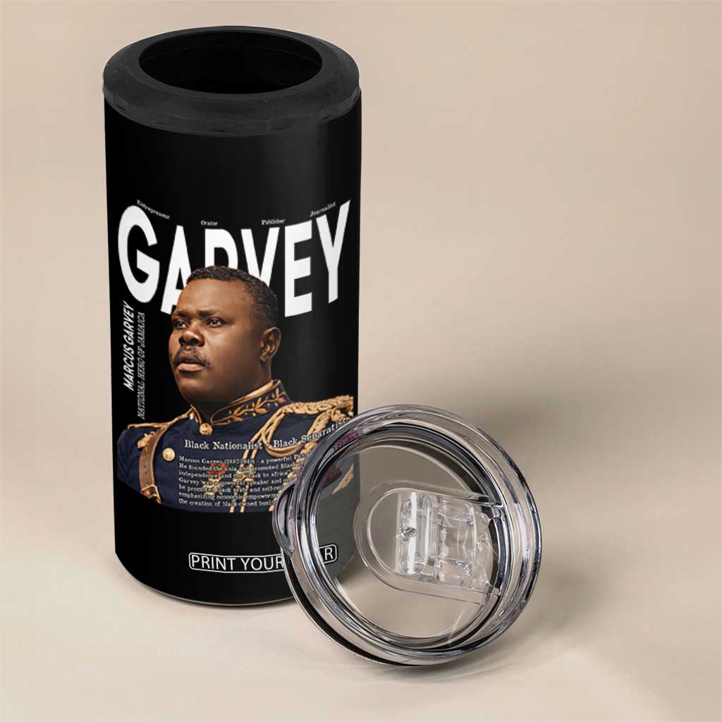 Vintage Black History Hero Marcus Garvey 4 in 1 Can Cooler Tumbler Black Pride TS12 Print Your Wear