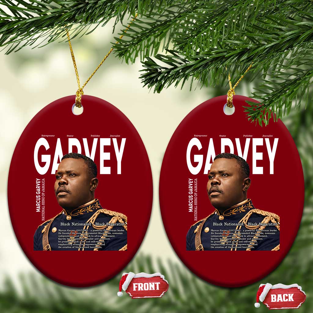Vintage Black History Hero Marcus Garvey Ceramic Ornament Black Pride TS12 Print Your Wear