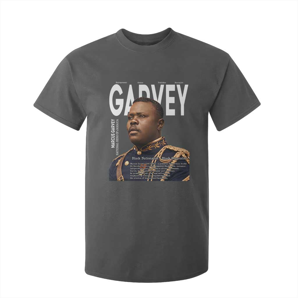 Vintage Black History Hero Marcus Garvey T Shirt For Kid Black Pride TS12 Dark Heather Print Your Wear