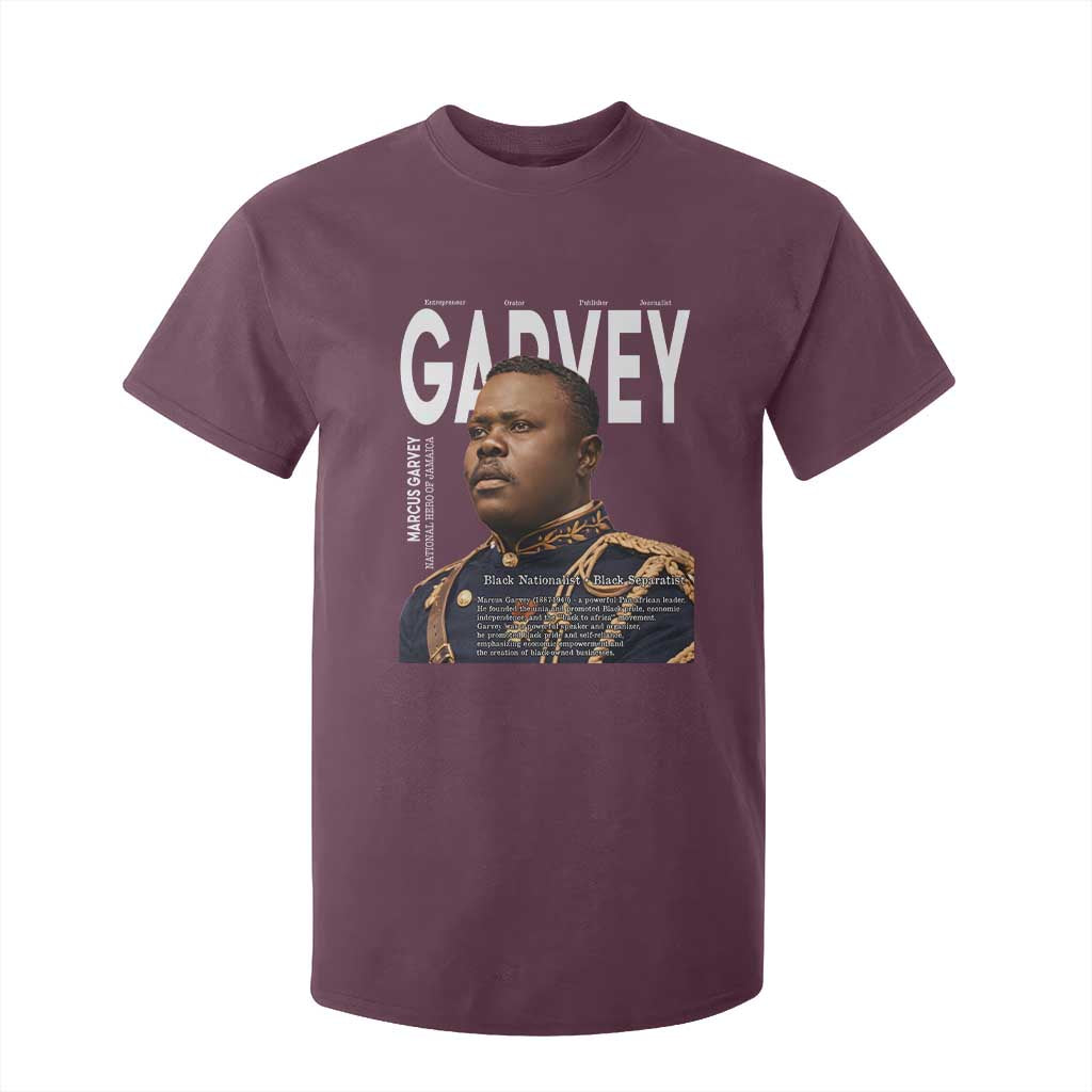 Vintage Black History Hero Marcus Garvey T Shirt For Kid Black Pride TS12 Maroon Print Your Wear