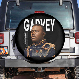 Vintage Black History Hero Marcus Garvey Spare Tire Cover Black Pride TS12 No hole Black Print Your Wear