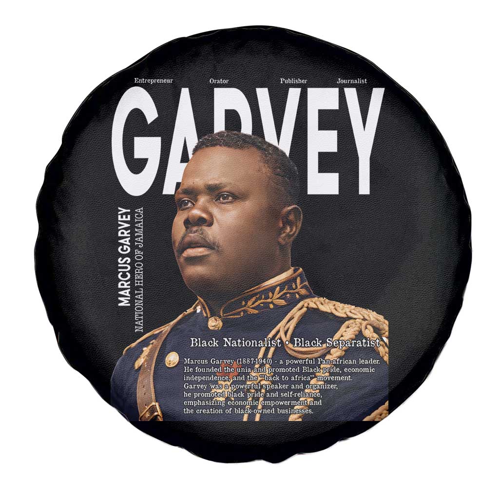 Vintage Black History Hero Marcus Garvey Spare Tire Cover Black Pride TS12 Print Your Wear
