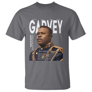 Vintage Black History Hero Marcus Garvey T Shirt Black Pride TS12 Charcoal Print Your Wear