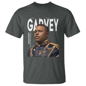 Vintage Black History Hero Marcus Garvey T Shirt Black Pride TS12 Dark Heather Print Your Wear