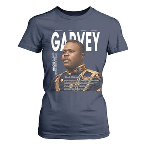 Vintage Black History Hero Marcus Garvey T Shirt For Women Black Pride TS12 Navy Print Your Wear