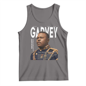Vintage Black History Hero Marcus Garvey Tank Top Black Pride TS12 Deep Heather Print Your Wear