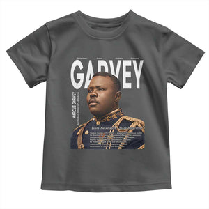 Vintage Black History Hero Marcus Garvey Toddler T Shirt Black Pride TS12 Dark Heather Print Your Wear