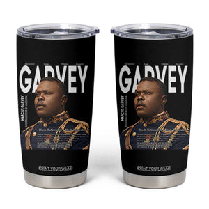 Vintage Black History Hero Marcus Garvey Tumbler Cup Black Pride TS12 Black Print Your Wear