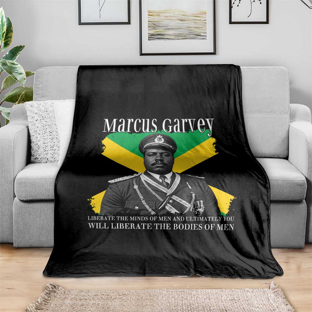 Marcus Garvey Liberation Quote Throw Blanket Liberate The Minds Of Men TS12 Print Your Wear