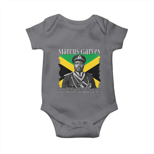 Marcus Garvey Liberation Quote Baby Onesie Liberate The Minds Of Men TS12 Charcoal Print Your Wear