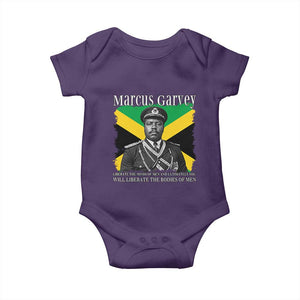 Marcus Garvey Liberation Quote Baby Onesie Liberate The Minds Of Men TS12 Purple Print Your Wear