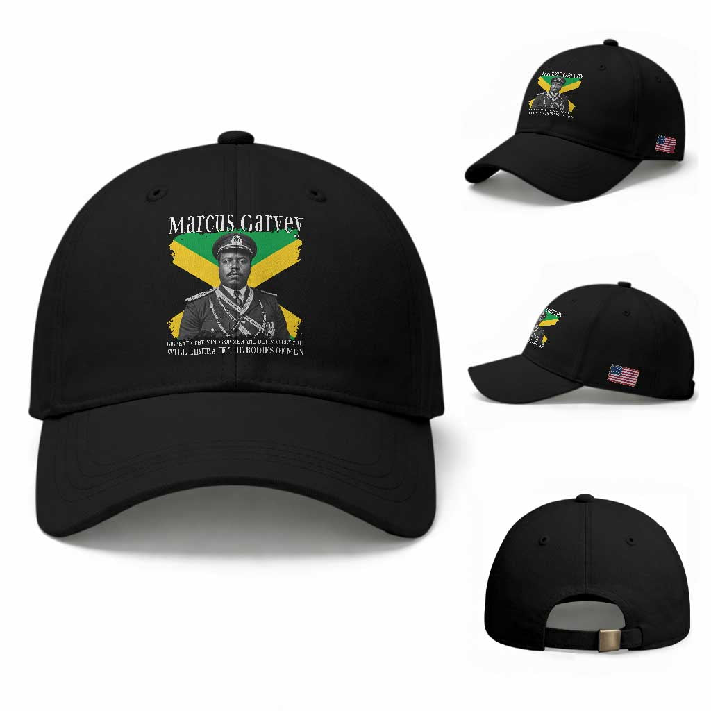 Marcus Garvey Liberation Quote Baseball Cap Liberate The Minds Of Men TS12 Baseball Cap Universal Fit Black Print Your Wear