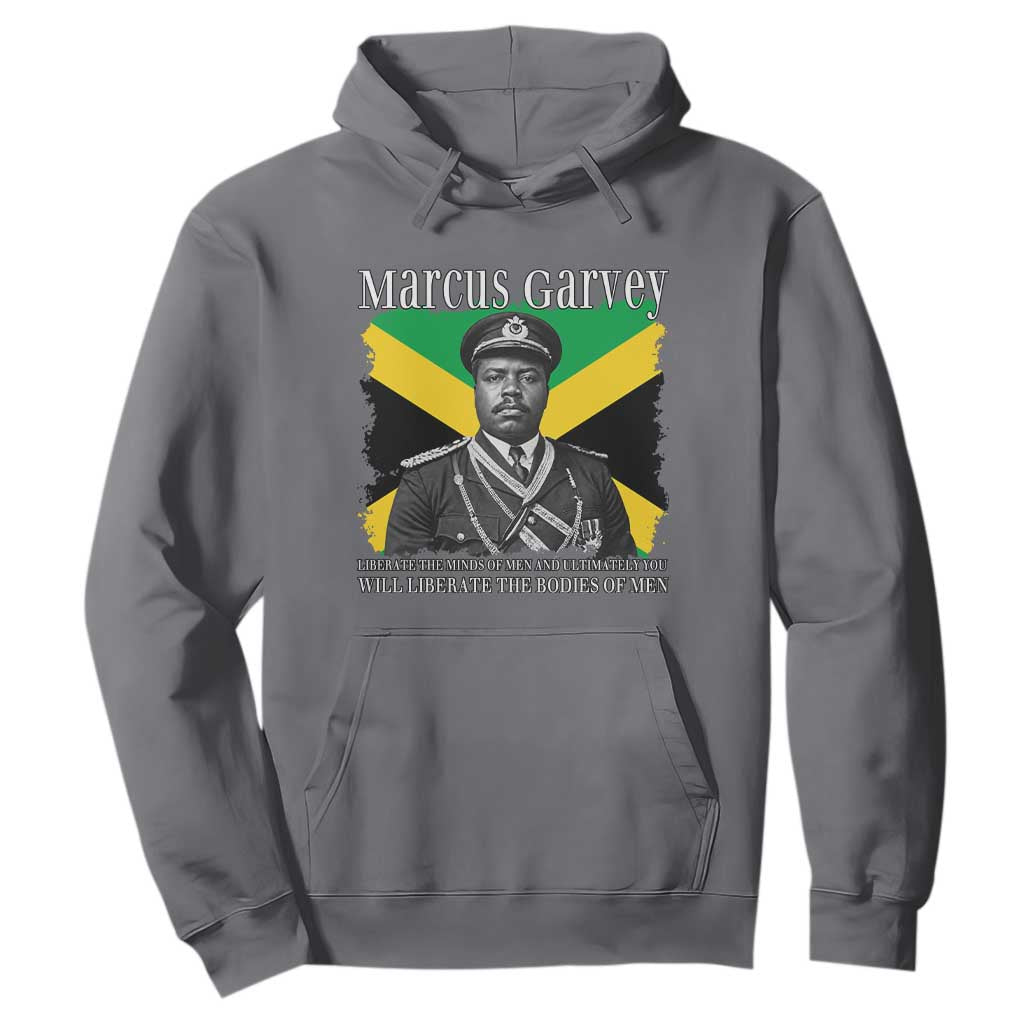 Marcus Garvey Liberation Quote Hoodie Liberate The Minds Of Men TS12 Charcoal Print Your Wear