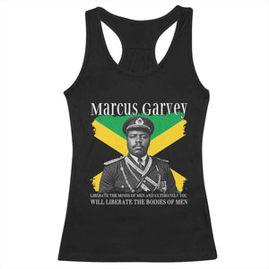 Marcus Garvey Liberation Quote Racerback Tank Top Liberate The Minds Of Men TS12 Black Print Your Wear