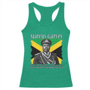 Marcus Garvey Liberation Quote Racerback Tank Top Liberate The Minds Of Men TS12 Irish Green Print Your Wear