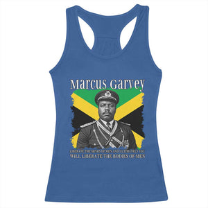 Marcus Garvey Liberation Quote Racerback Tank Top Liberate The Minds Of Men TS12 Royal Blue Print Your Wear