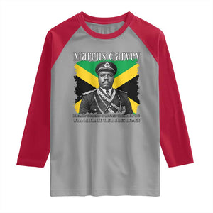Marcus Garvey Liberation Quote Raglan Shirt Liberate The Minds Of Men TS12 Sport Gray Red Print Your Wear