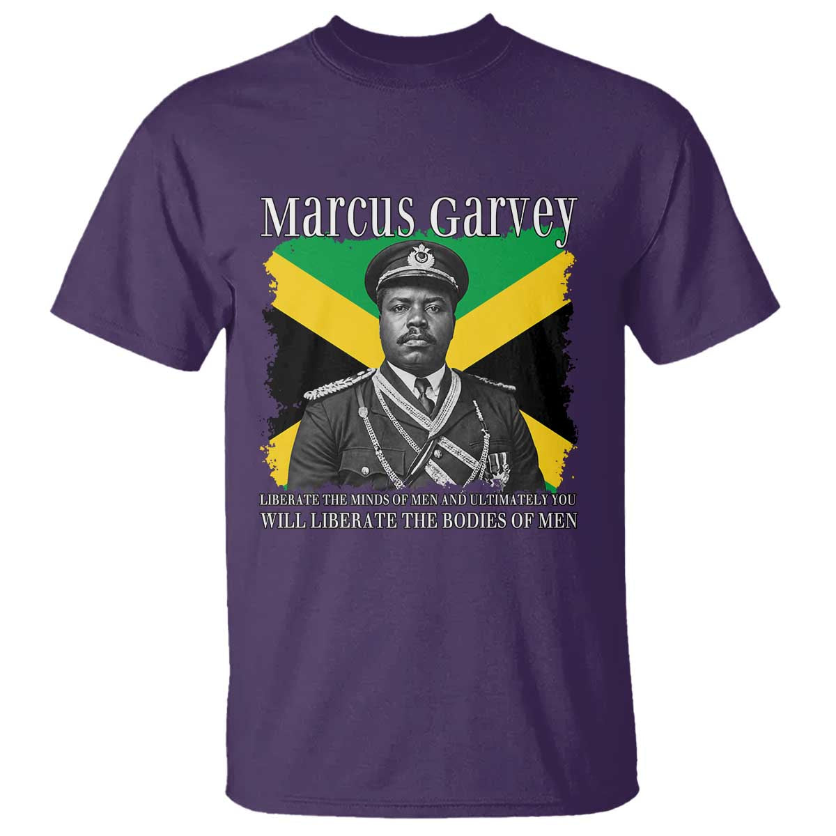 Marcus Garvey Liberation Quote T Shirt Liberate The Minds Of Men TS12 Purple Print Your Wear