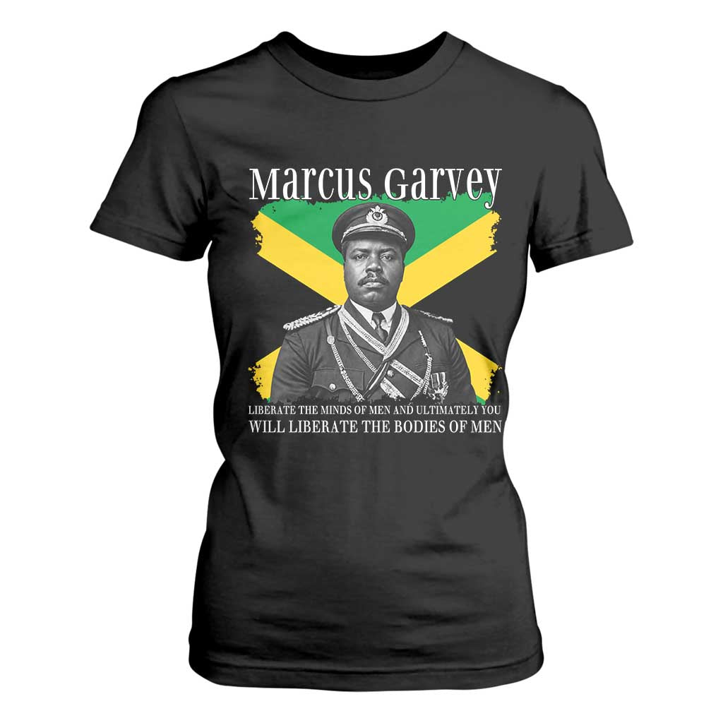 Marcus Garvey Liberation Quote T Shirt For Women Liberate The Minds Of Men TS12 Black Print Your Wear