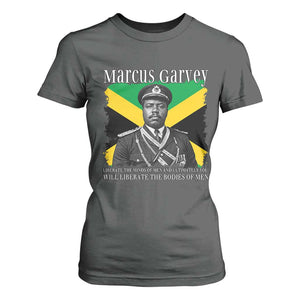 Marcus Garvey Liberation Quote T Shirt For Women Liberate The Minds Of Men TS12 Dark Heather Print Your Wear