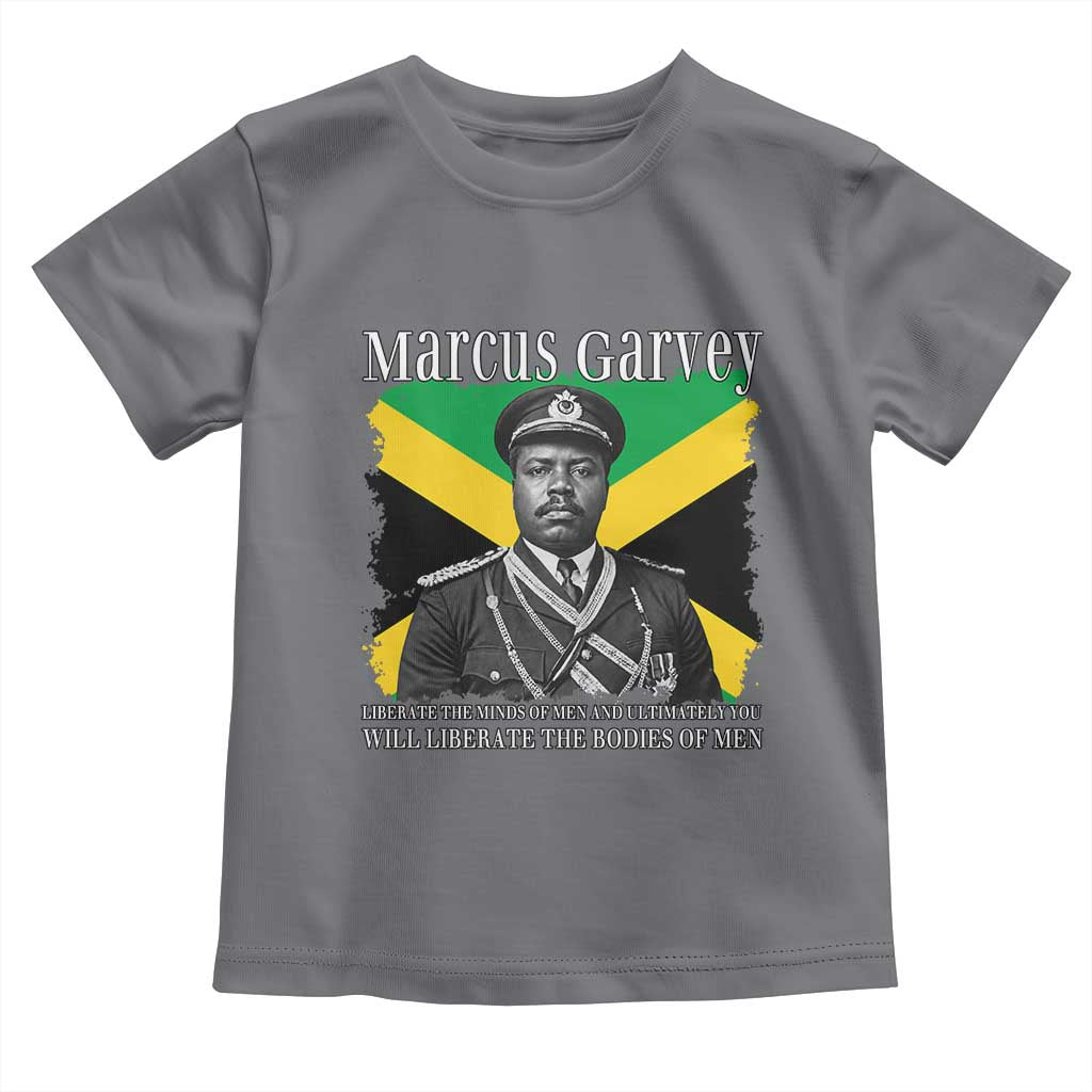 Marcus Garvey Liberation Quote Toddler T Shirt Liberate The Minds Of Men TS12 Charcoal Print Your Wear