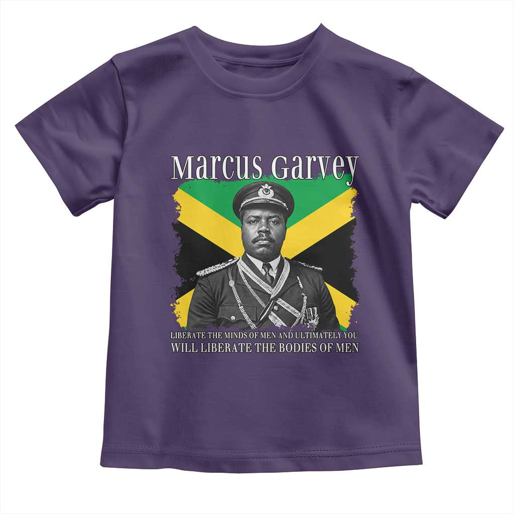 Marcus Garvey Liberation Quote Toddler T Shirt Liberate The Minds Of Men TS12 Purple Print Your Wear