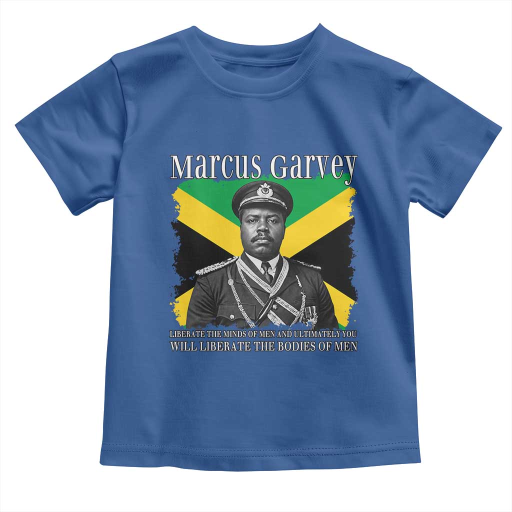 Marcus Garvey Liberation Quote Toddler T Shirt Liberate The Minds Of Men TS12 Royal Blue Print Your Wear