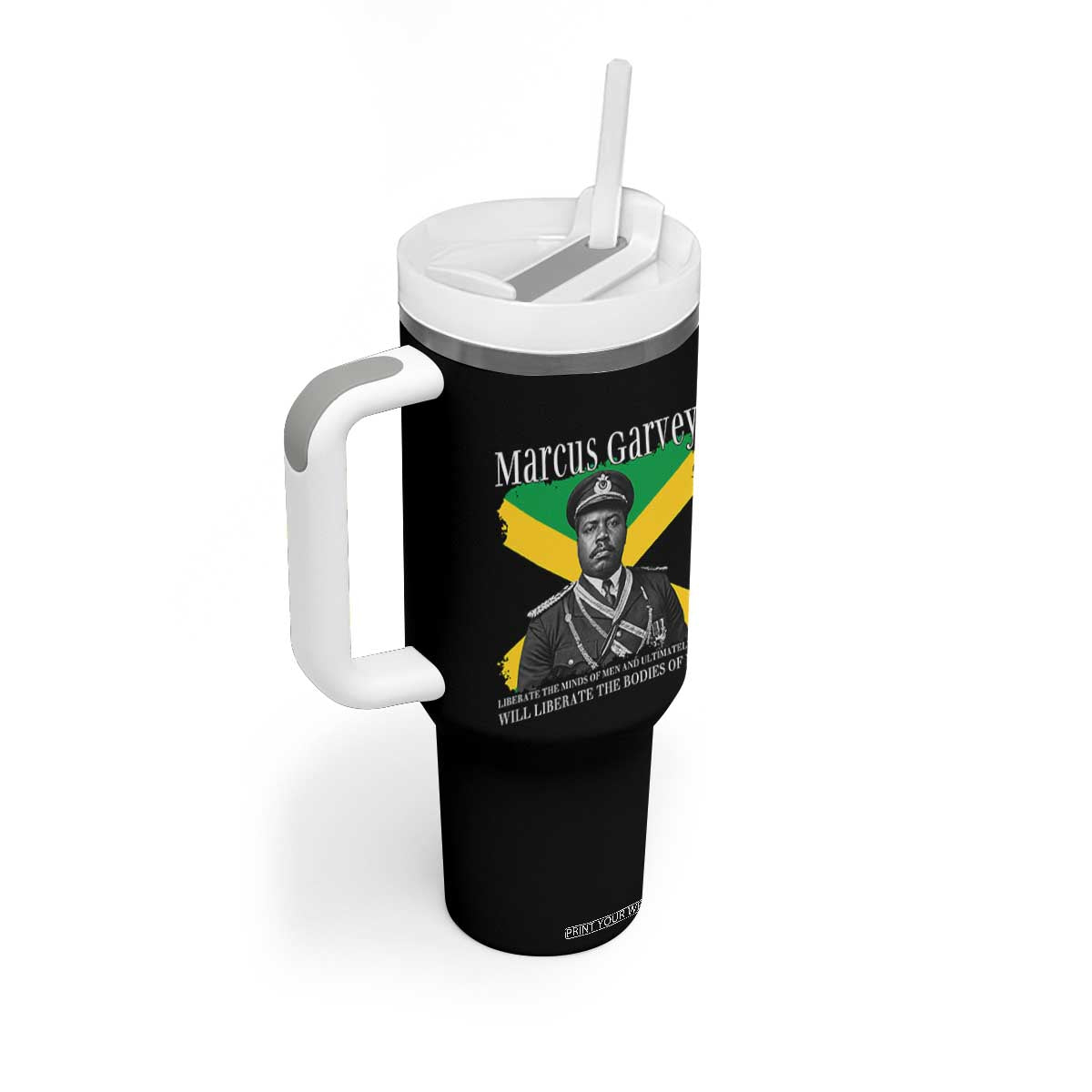 Marcus Garvey Liberation Quote Tumbler With Handle Liberate The Minds Of Men TS12 Print Your Wear