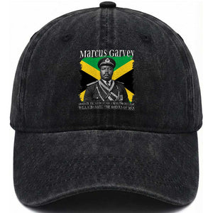 Marcus Garvey Liberation Quote Washed Cotton Baseball Cap Liberate The Minds Of Men TS12 Print Your Wear