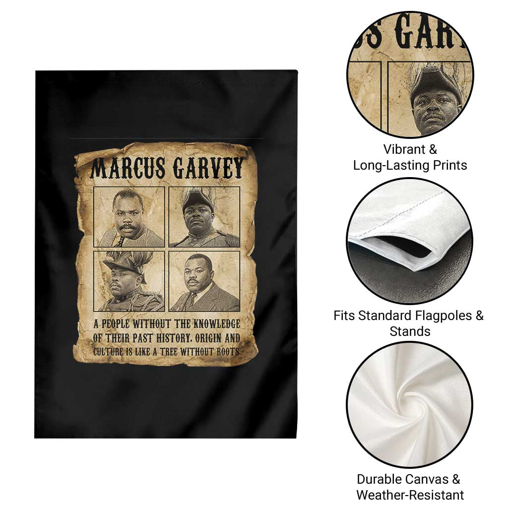 Vintage Marcus Garvey Quote Garden Flag A People Without Knowledge Of Their Past TS12 Print Your Wear