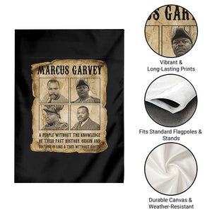 Vintage Marcus Garvey Quote Garden Flag A People Without Knowledge Of Their Past TS12 Print Your Wear