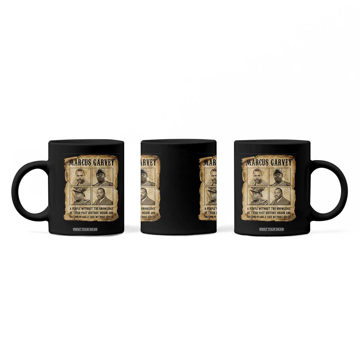 Vintage Marcus Garvey Quote Coffee Mug A People Without Knowledge Of Their Past TS12 Print Your Wear