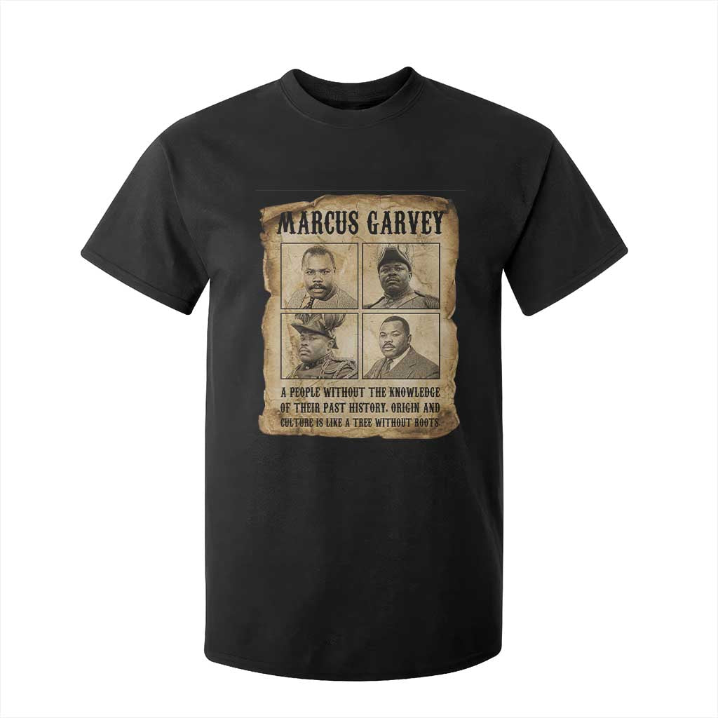 Vintage Marcus Garvey Quote T Shirt For Kid A People Without Knowledge Of Their Past TS12 Black Print Your Wear