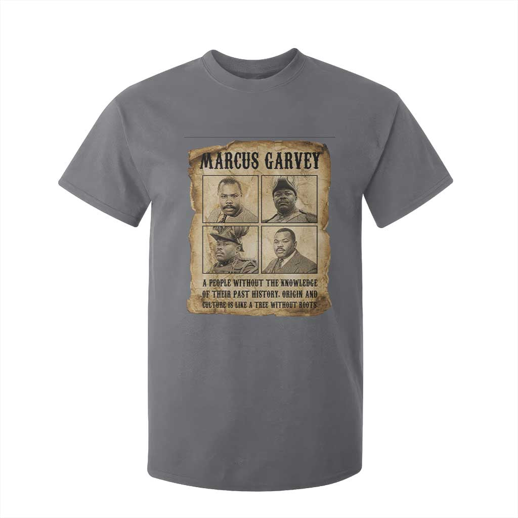 Vintage Marcus Garvey Quote T Shirt For Kid A People Without Knowledge Of Their Past TS12 Charcoal Print Your Wear