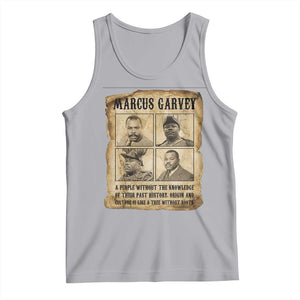 Vintage Marcus Garvey Quote Tank Top A People Without Knowledge Of Their Past TS12 Athletic Heather Print Your Wear