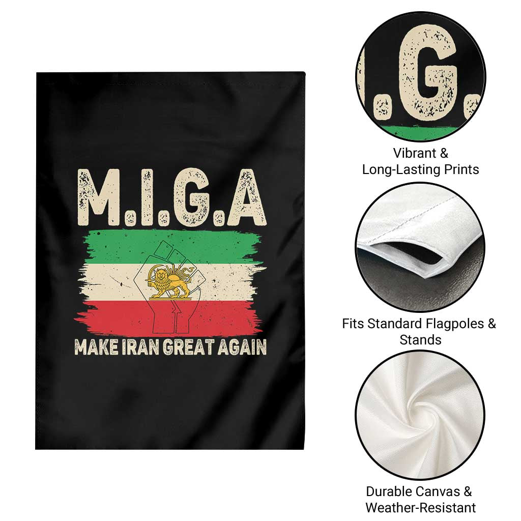 Make Iran Great Again Garden Flag Iran 2026 Resistance TS12 Print Your Wear