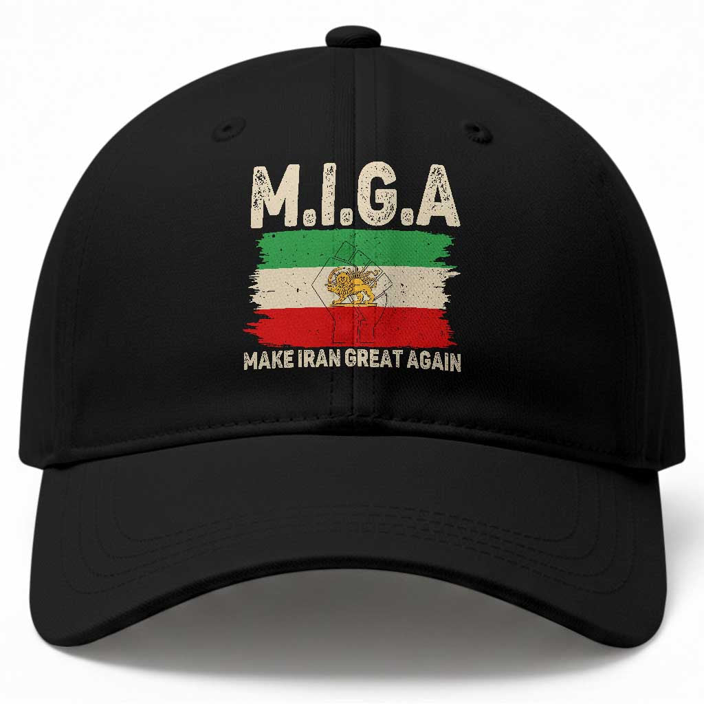 Make Iran Great Again Baseball Cap Iran 2026 Resistance TS12 Print Your Wear