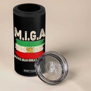 Make Iran Great Again 4 in 1 Can Cooler Tumbler Iran 2026 Resistance TS12 Print Your Wear